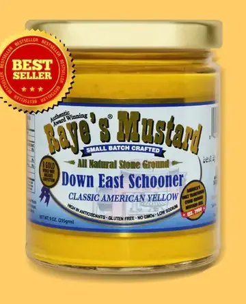 Mustard:  Down East Schooner, 9oz, Raye's