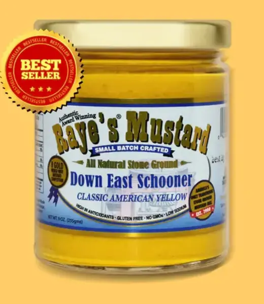 Mustard:  Down East Schooner, 9oz, Raye's