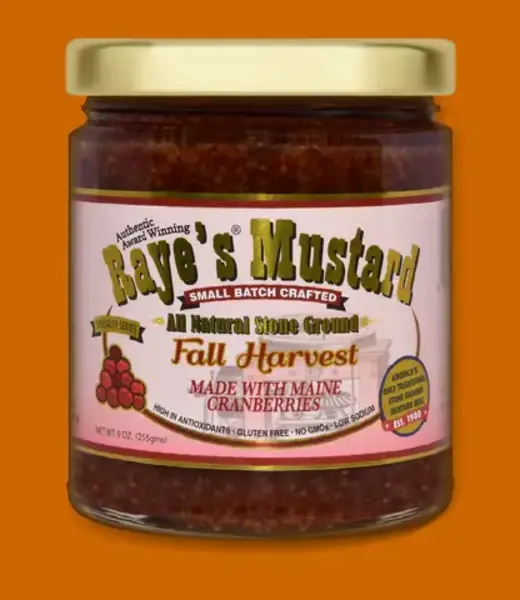 Mustard:  Fall Harvest, 9oz, Raye's