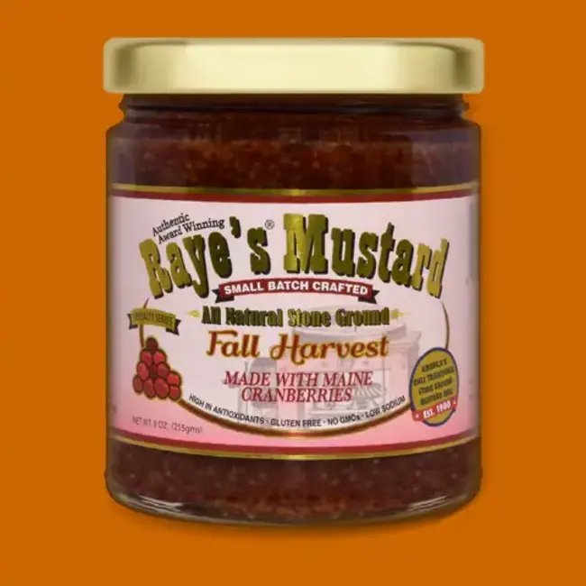 Mustard:  Fall Harvest, 9oz, Raye's