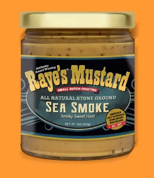 Mustard:  Sea Smoke, 9oz, Raye's