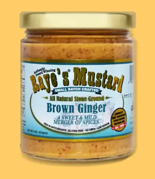 Mustard: Brown Ginger, 9oz, Raye's
