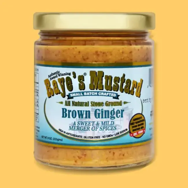 Mustard: Brown Ginger, 9oz, Raye's