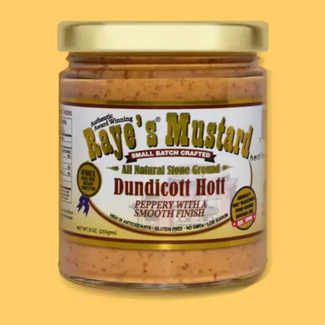 Mustard: Dundicott Hott, 9oz, Raye's