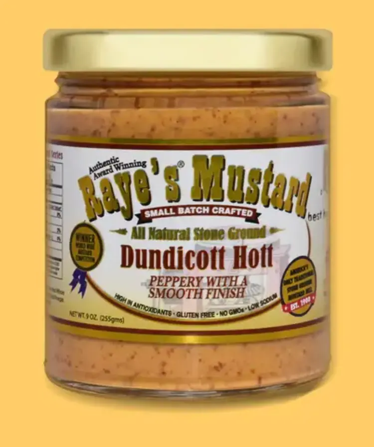 Mustard: Dundicott Hott, 9oz, Raye's