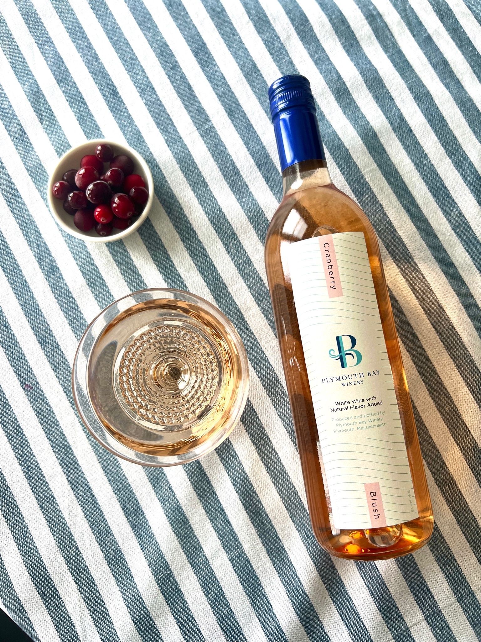 Wine: Cranberry Blush 750 ml - Plymouth Bay Winery