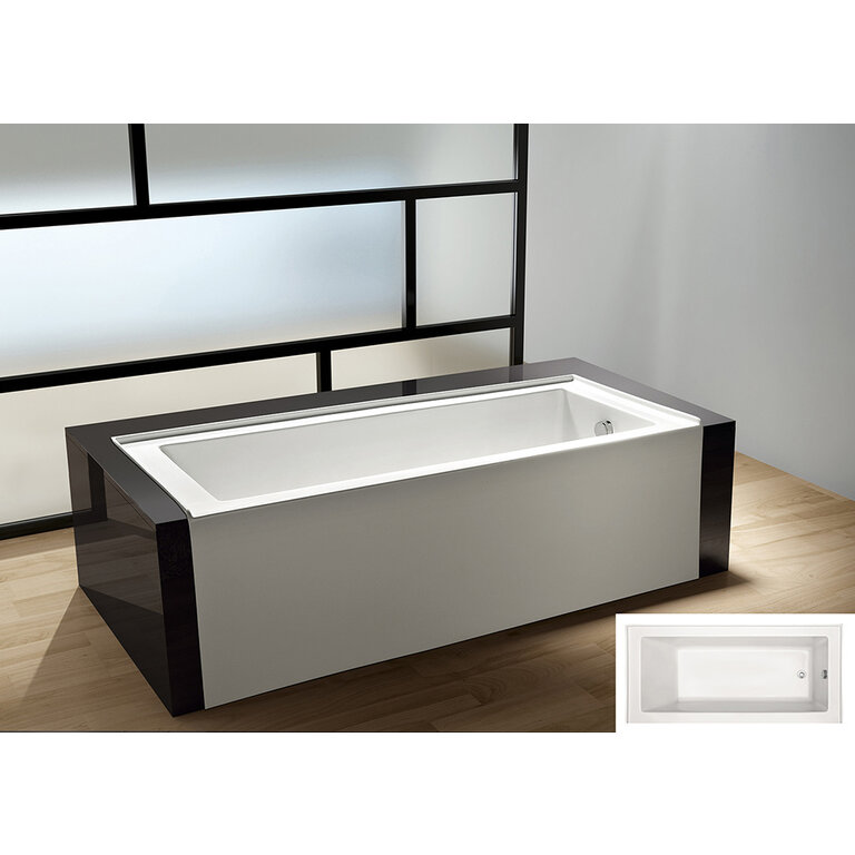 Bain en alcôve à tablier Zen Builder Jade 60''x30''