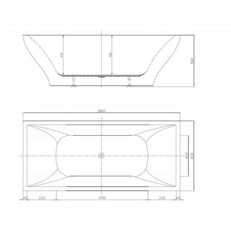 Bain Autoportant  71" Da Vinci