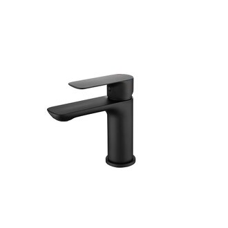 Short black washbasin tap 1480111