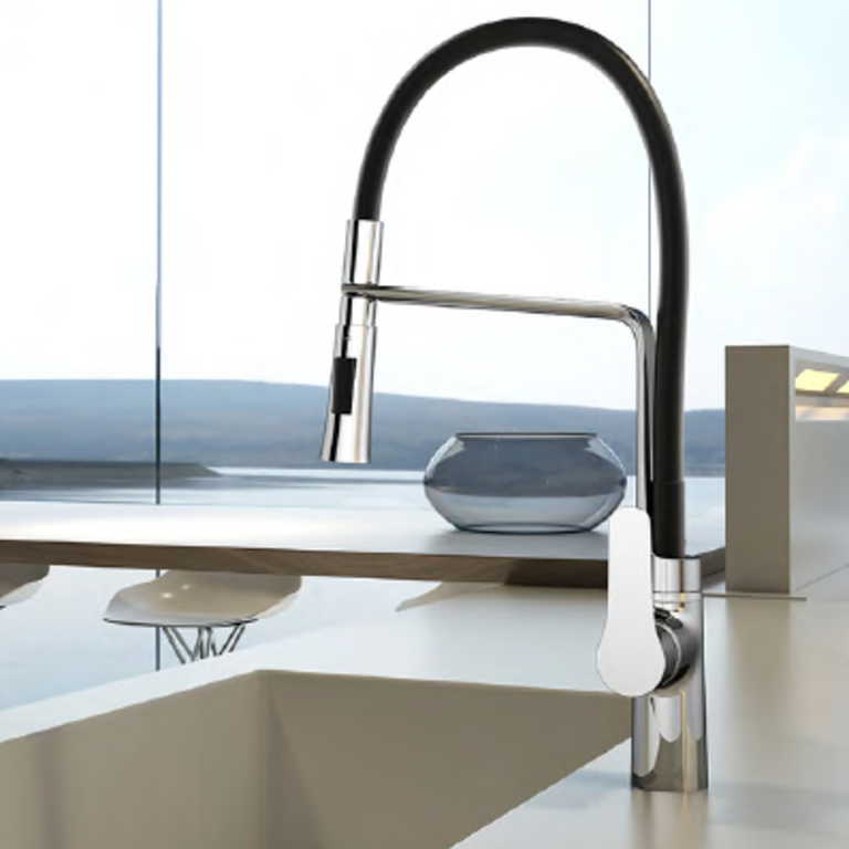 Jade Robinet de cuisine Chrome/Noir JB 8605-01-11