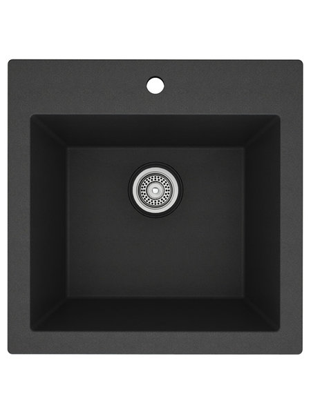 Black granite sink MB101GR 23``x20 '' single