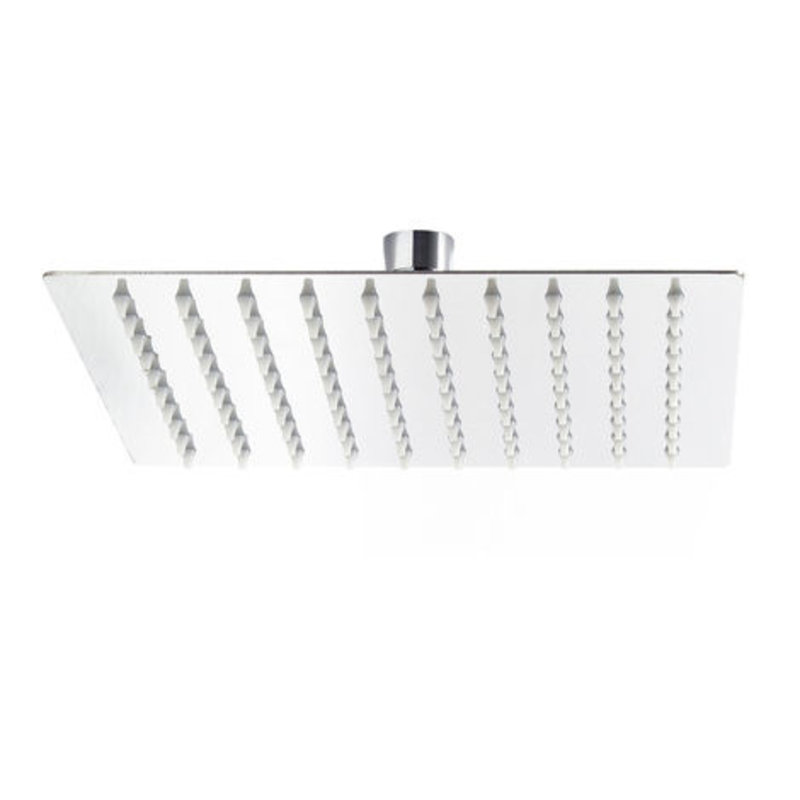 square rain shower head chrome finish