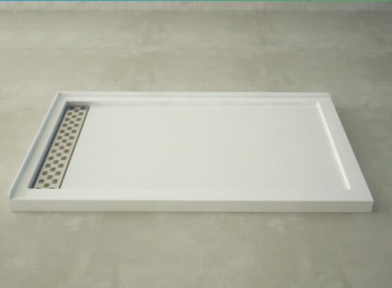 Base de douche 36x60 drain linéaire gauche Installation gauche CD-78087L