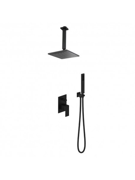Matte black ceiling-mounted shower tap Kimmi collection DN-91028-11