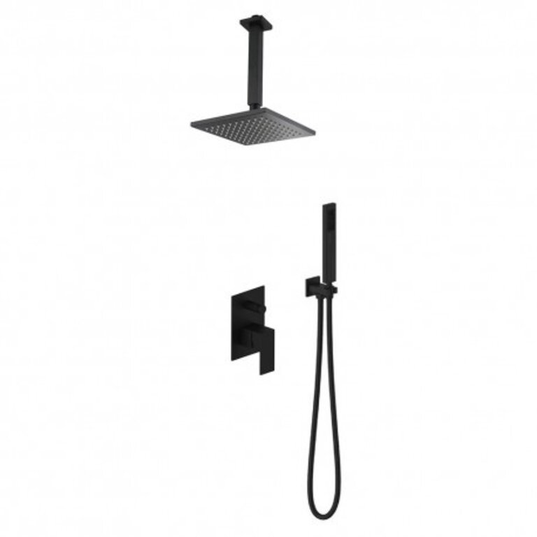 Matte black ceiling-mounted shower tap Kimmi collection DN-91028-11