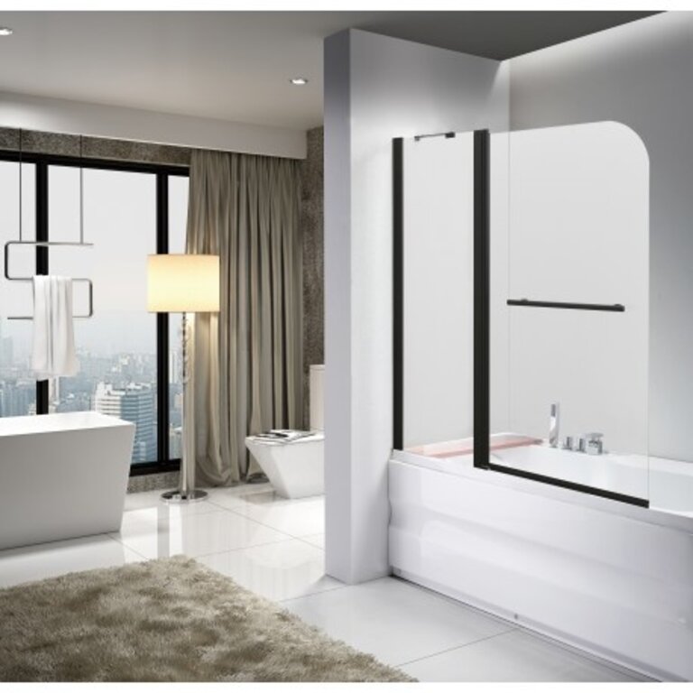 Écran de bain Noir Bey 47.2''