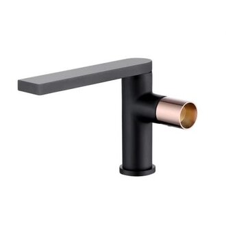 Robinet de lavabo Ossom Noir Mat et Rose Gold DN-3711-BRG