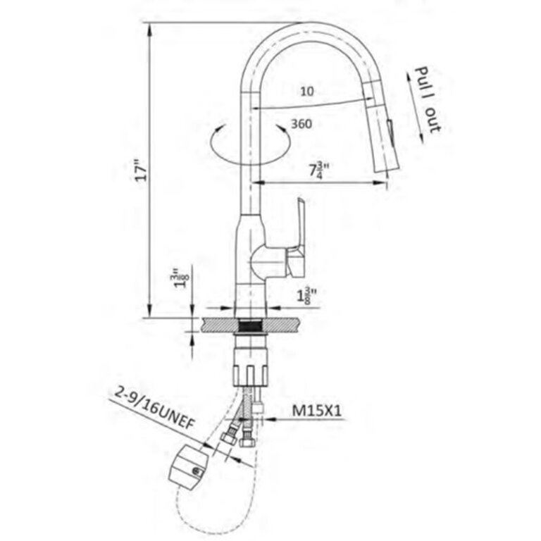 Jade Kitchen Faucet 8605-01-11 Jade
