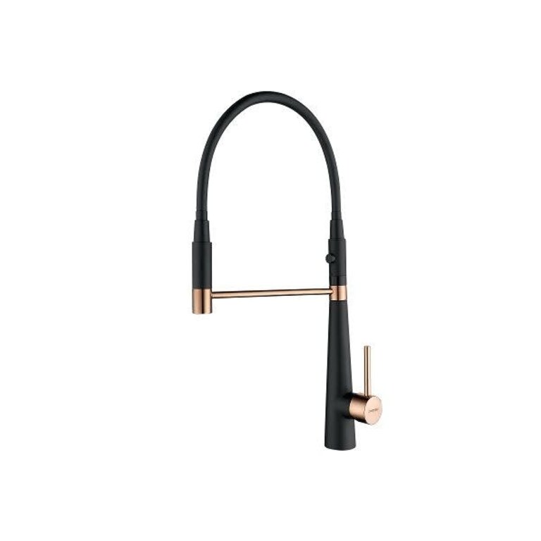 Kitchen faucet two ways black/pink Gold  15598BQT