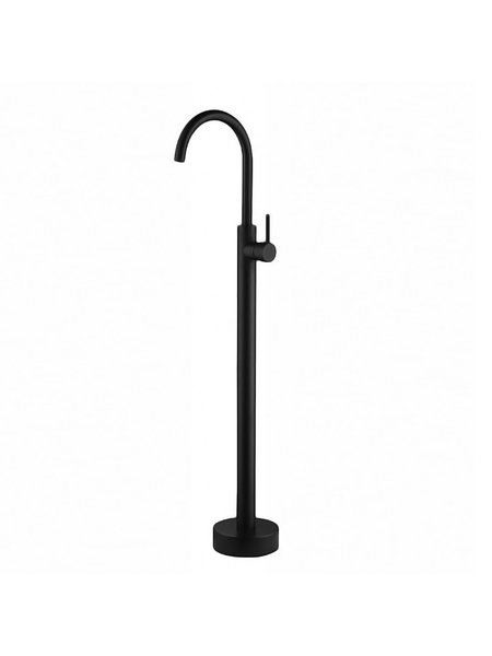 Elyn Jade collection black pedestal bathtub faucet