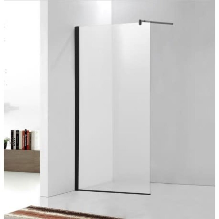 Douche en verre style Italienne 36'' Noir Mat DI20P-BLACK-36