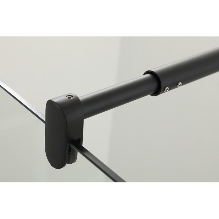 Douche en verre style Italienne 36'' Noir Mat DI20P-BLACK-36