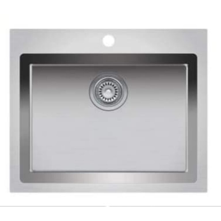 Single bowl kitchen sink 23 3/8 "x 20 5/8" x 9 "Nautika ZR104