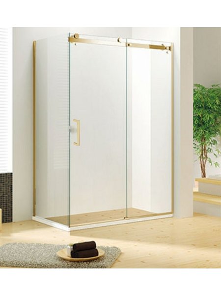 Reversible shower set 32x48 Brushed gold Quartz series Jade bath
