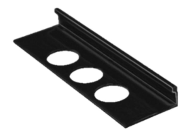 Moulure de céramique en aluminium 3/8''(10mm) Noir OL