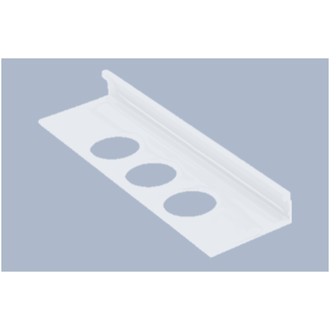 Moulure de céramique en aluminium 1/2''(12.5mm) Blanc OL