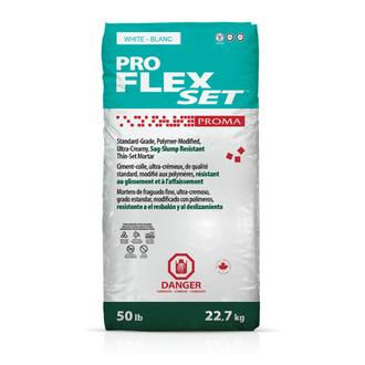 Ciment-colle Pro Flex Set Blanc 22.7Kg Ciment-colle Pro Flex Set Blanc 22.7Kg