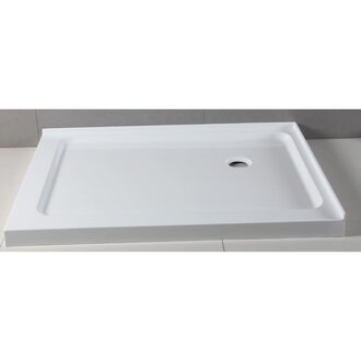 Shower base 36x48 drain at 12-12 Straight installation Apo DI
