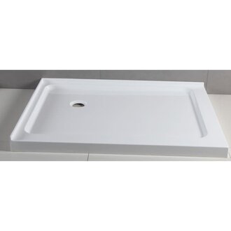 Shower base 36x48 drain at 12-12 Left installation Apo DI