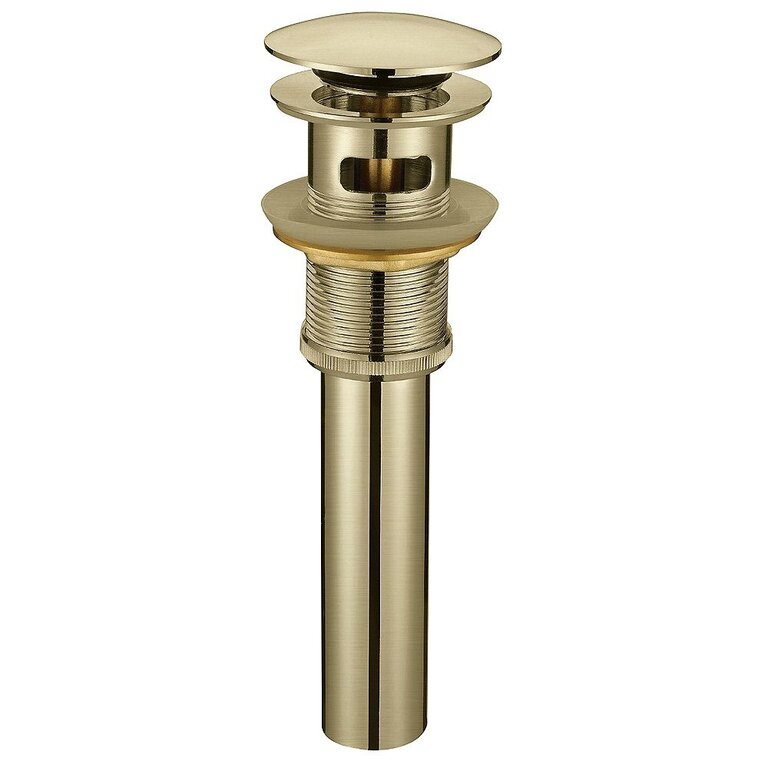 Pop-Up Drain Brushed Gold - With Overflow-CD