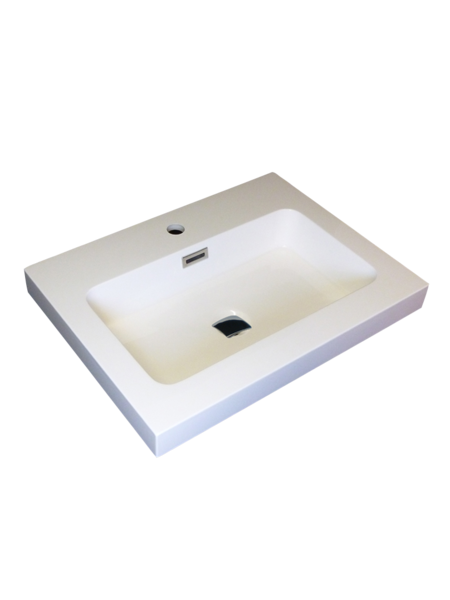 Lavabo semi-encastré en porcelaine Luho GP065