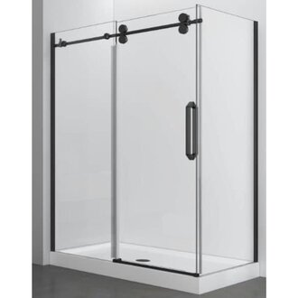 Luhö Reversible shower set 36x60 matt black Apo Luho series