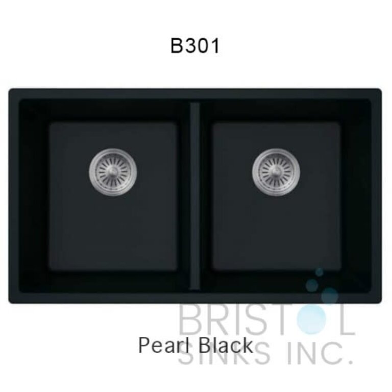 Sink en granite Double Sous Plan 32''x 18'' Bristol