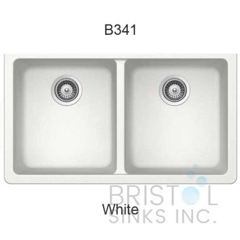 Sink en granite Double Sous Plan 32''x 18'' Bristol