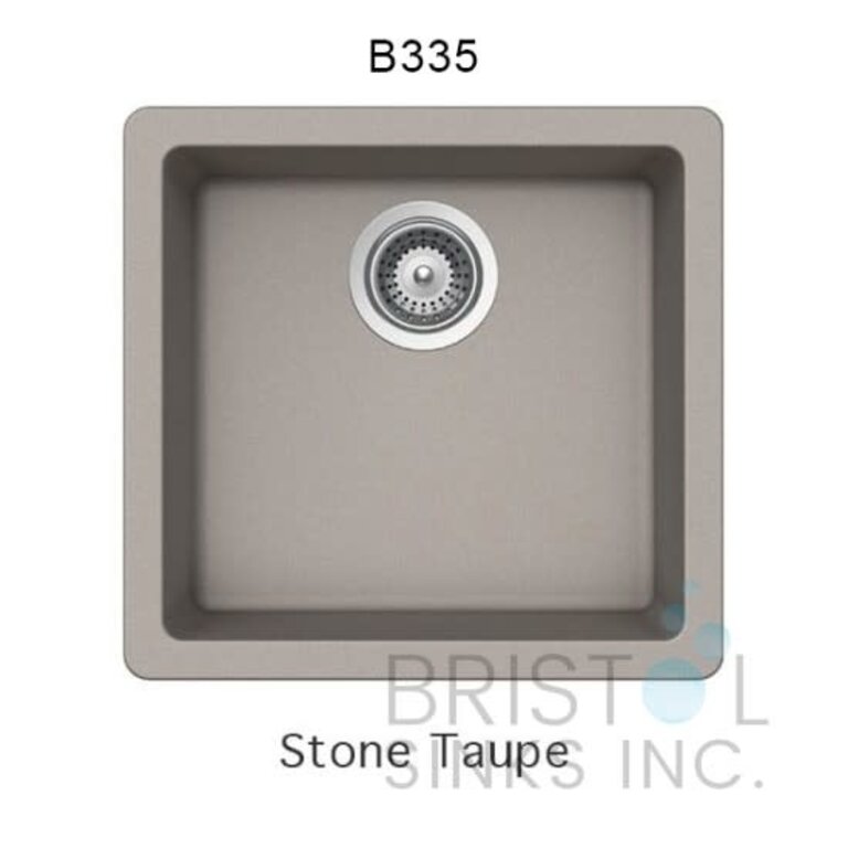 Évier en granite Simple Sous Plan 17''x 16'' Bristol