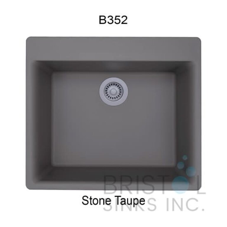Sink en granite Single Sur Plan 23''x 21'' Bristol