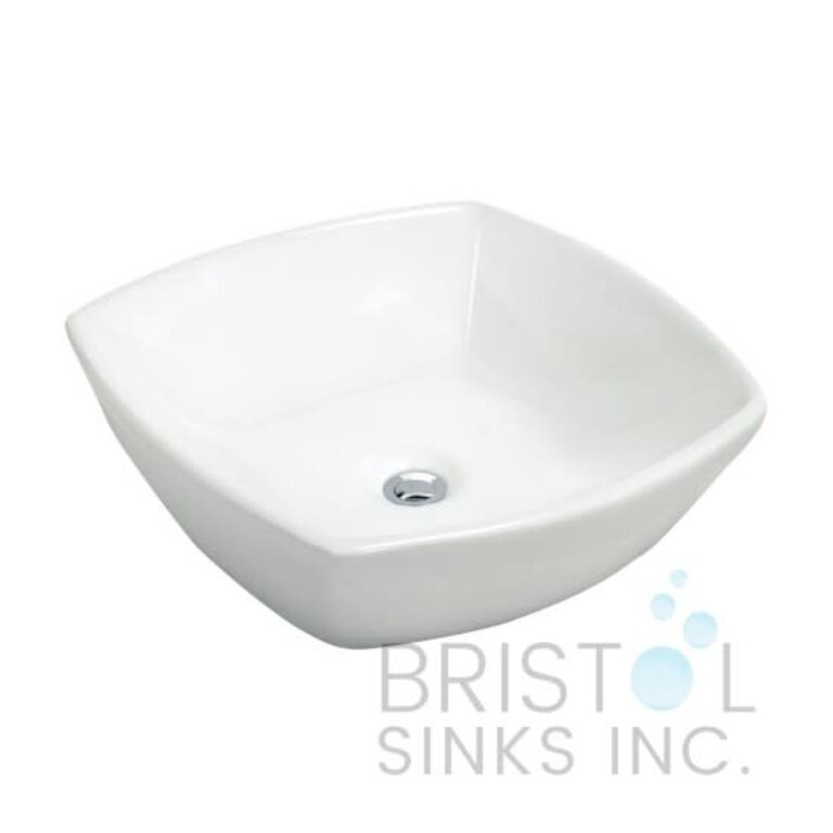 Vasque en porcelaine 16''x 16'' Bristol