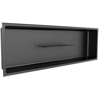 Niche murale avec tablette centrale 12x36 Nautika Noir Niche murale avec tablette centrale 12x36 Nautika Noir