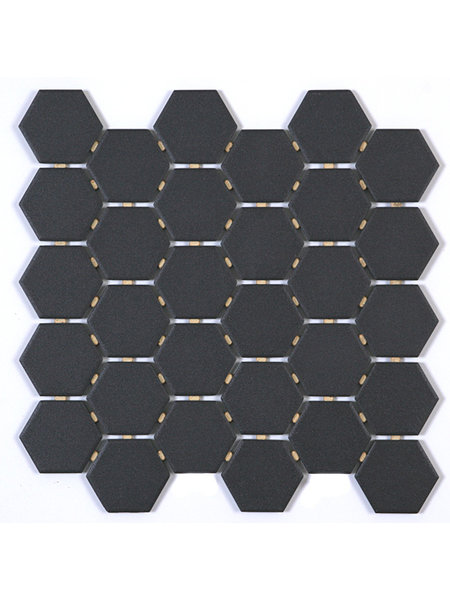 Mosaique Hexagone Série Québec Noir OD.QC.BLK.02.HEX (9.04pi2/boite)