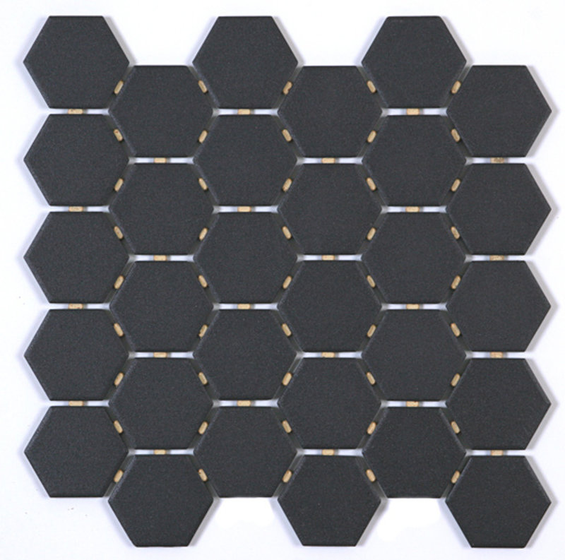 Mosaique Hexagone Série Québec Noir OD.QC.BLK.02.HEX (9.04pi2/boite)