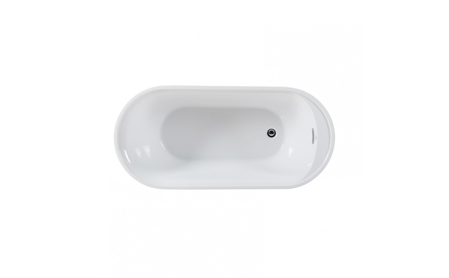 Bain autoportant en acrylique pure lucite 2 places, blanc