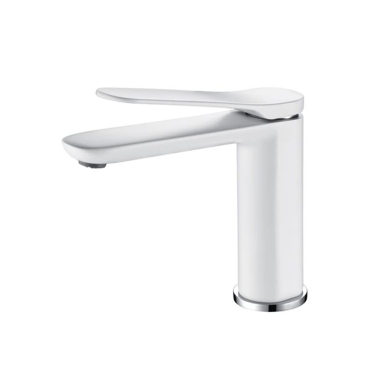 Bathroom Faucet White Matte DN-6311