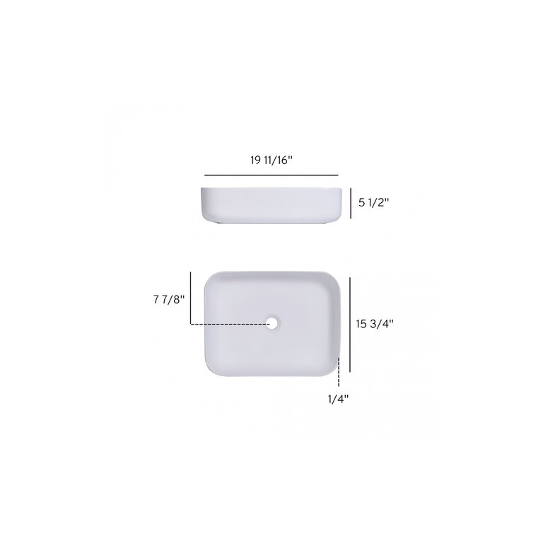 Odass Sink Vessel Sink 20" - Boreal