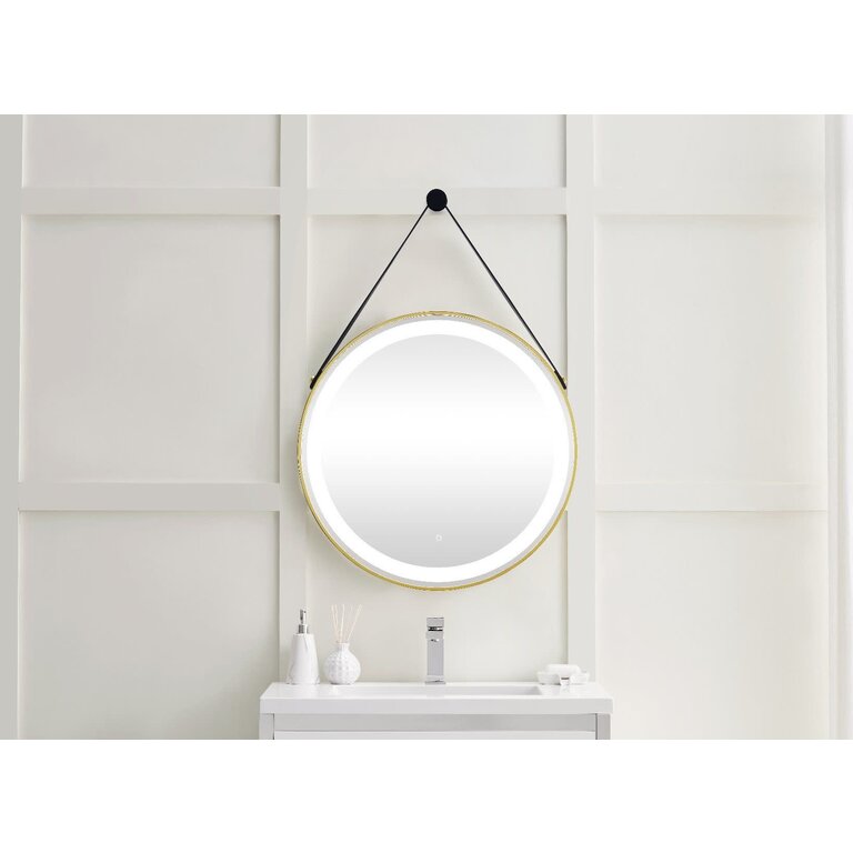 Miroir à éclairage LED intégré 27" Rond Série Jane