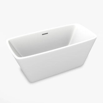 Bain autoportant Rosa Blanc mat 59''