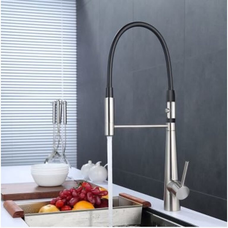 Kitchen Faucet Two ways Black/Chrome MN-15598
